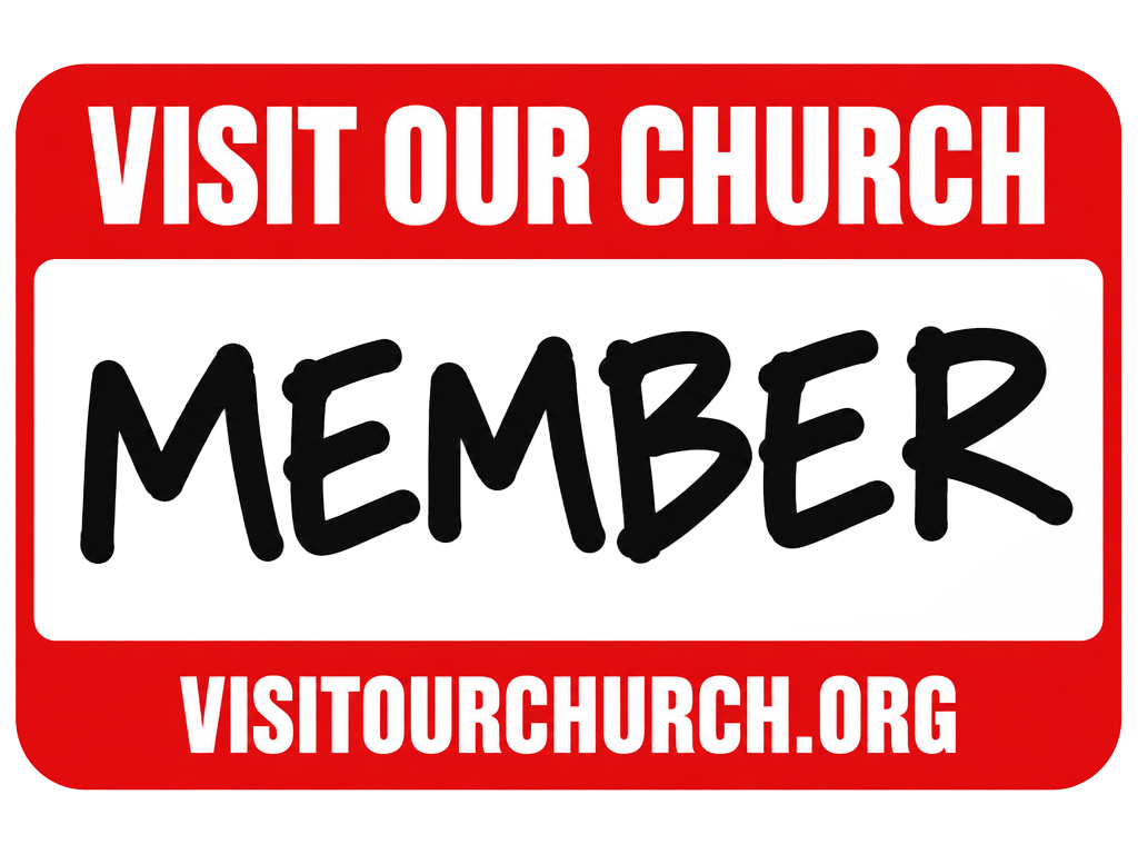 Visit Our Church member badge
